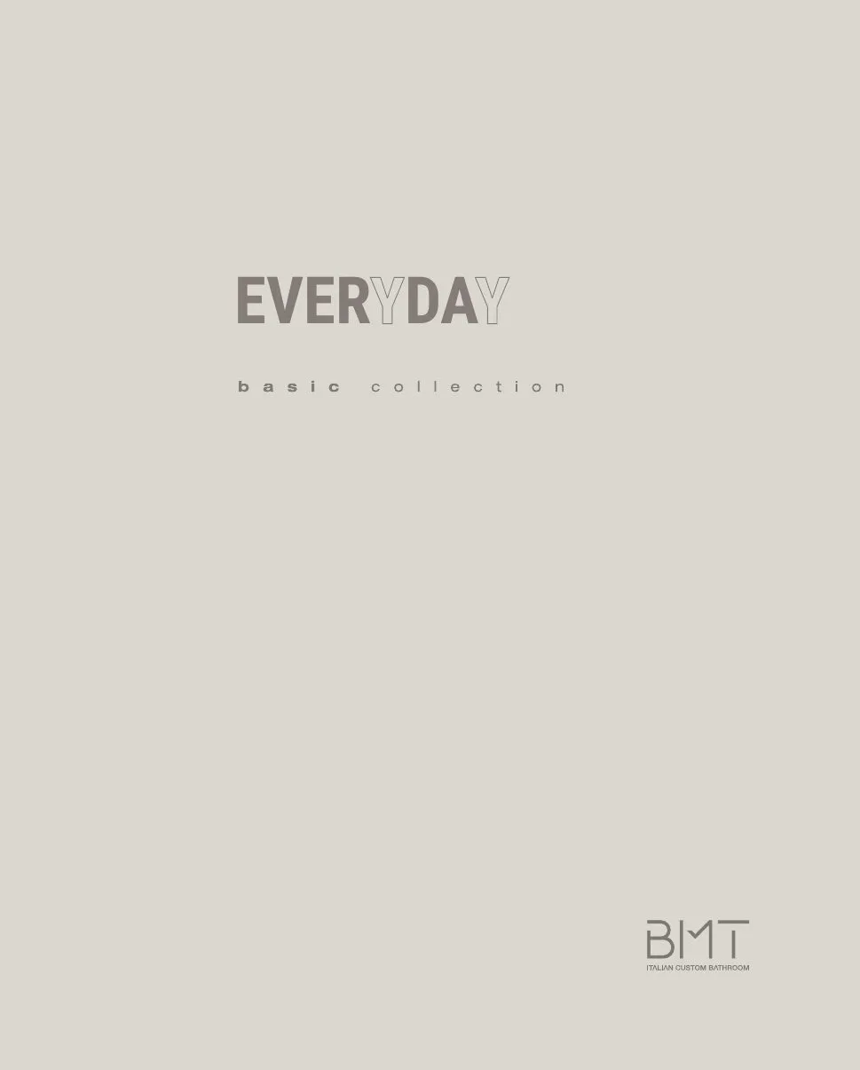 Couverture du catalogue BMT Everyday 2025 — salles de bains design