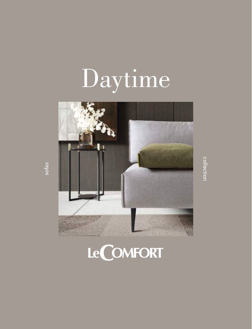 Couverture du catalogue LeCOMFORT Daytime Divani — canapés italiens collection jour