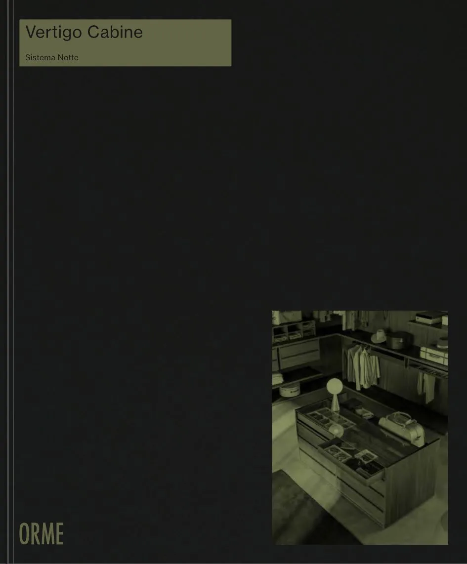Couverture du catalogue Orme Cabine Armadio Vertigo — armoires, dressings et rangements