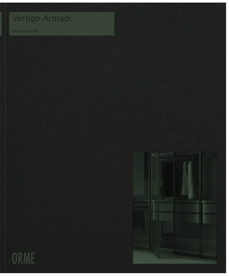 Couverture du catalogue Orme Vertigo Armadi — armoires, dressings et rangements
