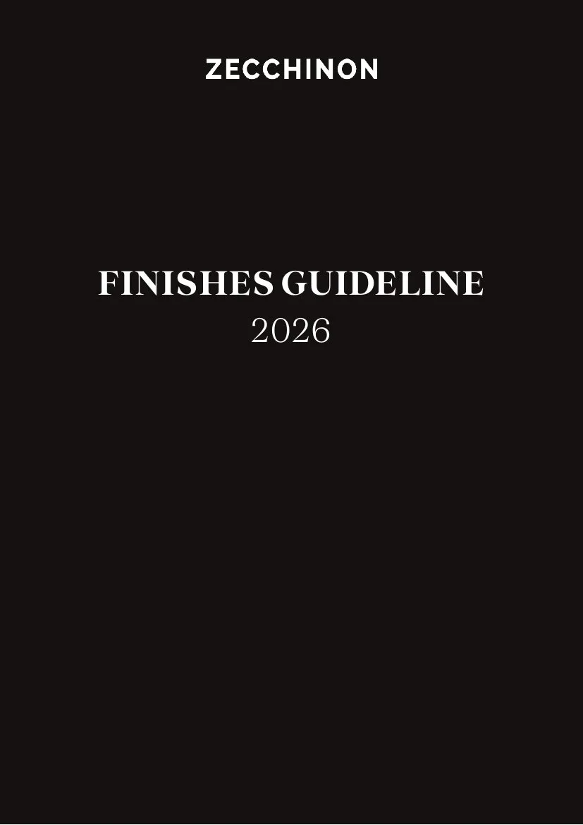 Couverture Zecchinon Finishes 2026 — palette de finitions et matières