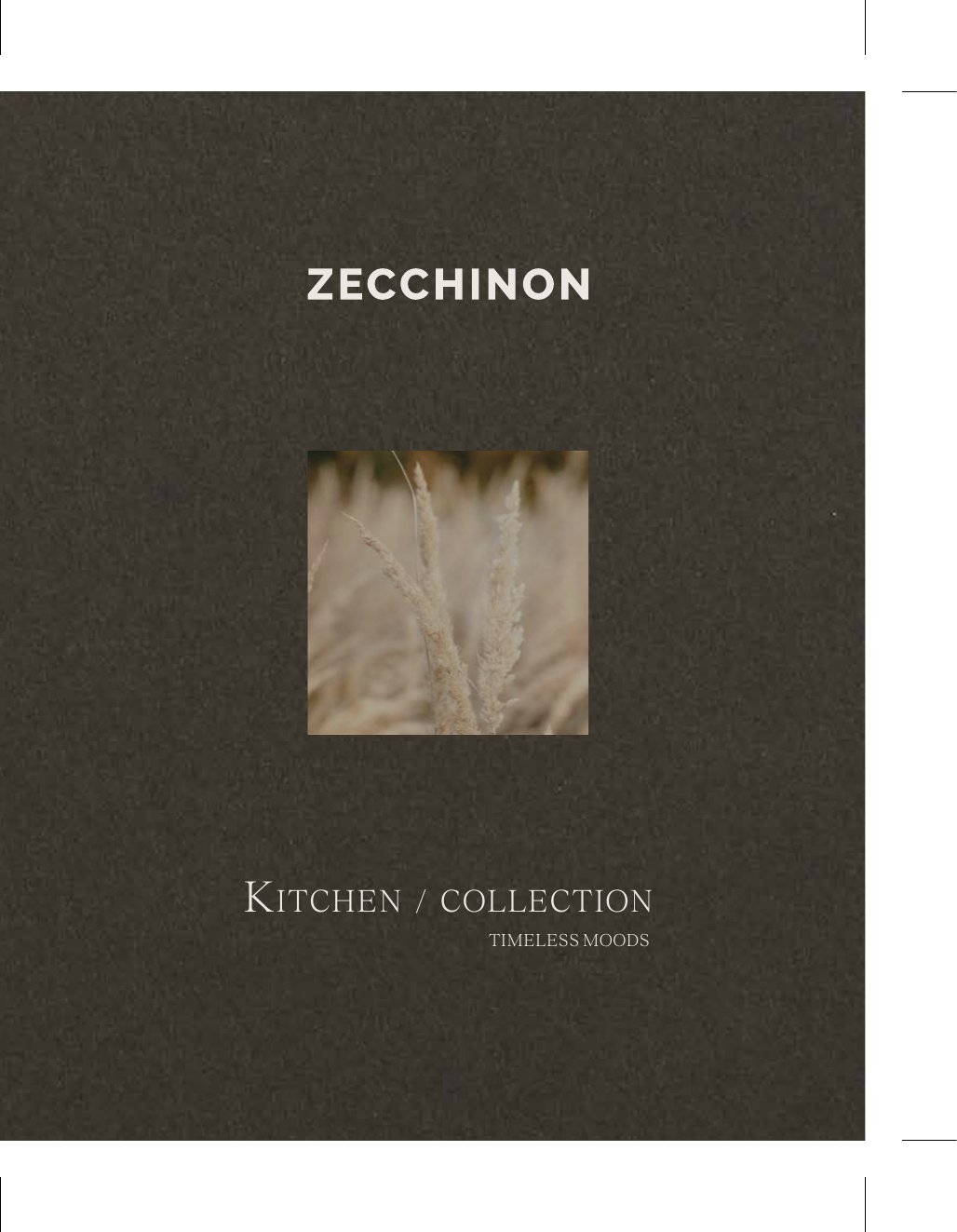 Couverture du catalogue Zecchinon Timeless Moods 2026 — cuisines classiques italiennes