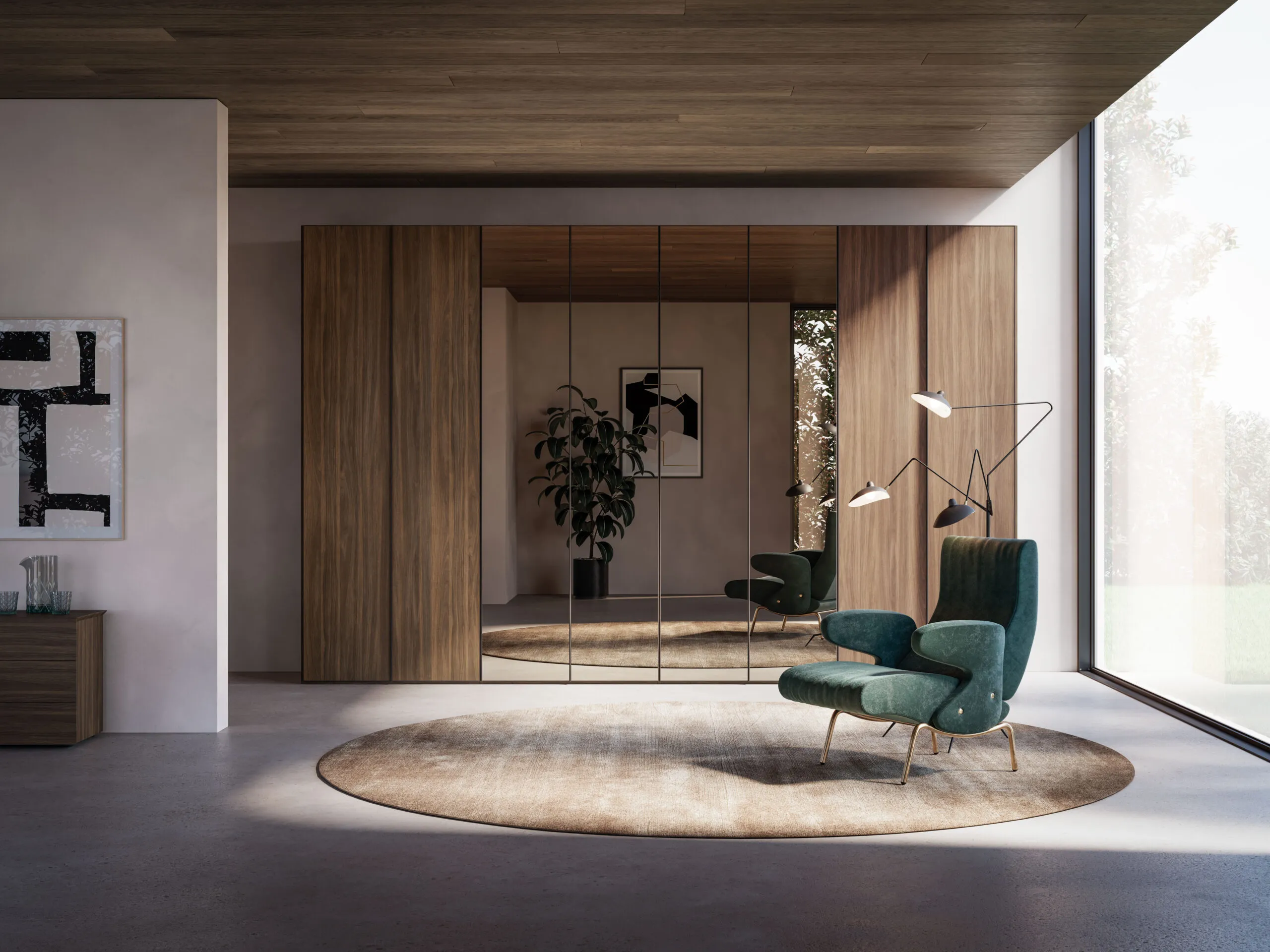 Chambre et dressing italien Orme Vertigo — sur mesure à Biarritz