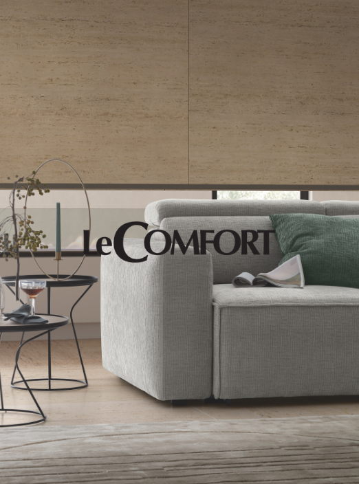 LeCOMFORT — marque italienne de canapés, lits et fauteuils alliant confort, design moderne et haute qualité, sélection L'atelier Contemporain à Biarritz