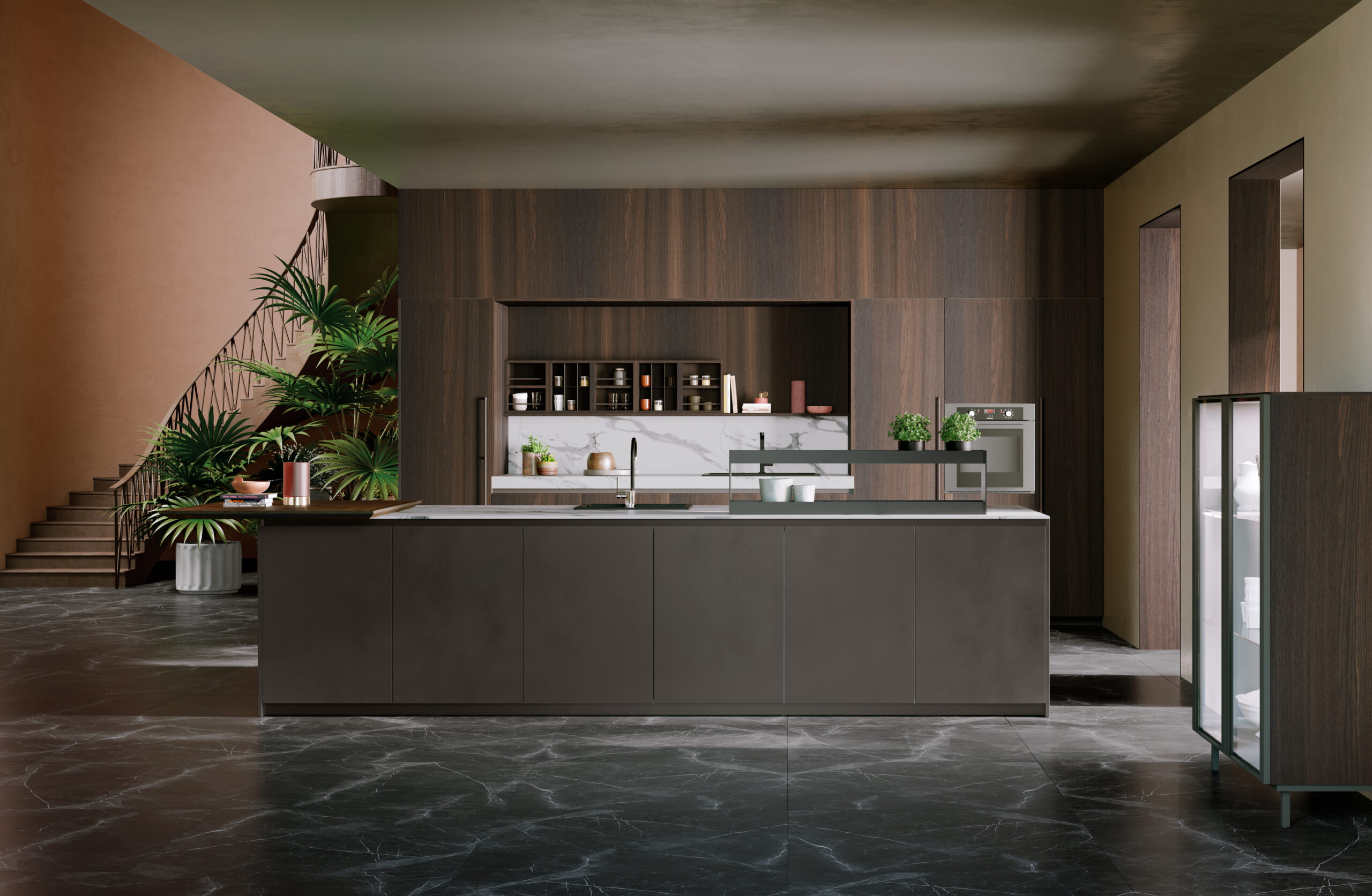 Showroom L'atelier Contemporain Biarritz — espace cuisine italienne Zecchinon, ambiance Pays Basque