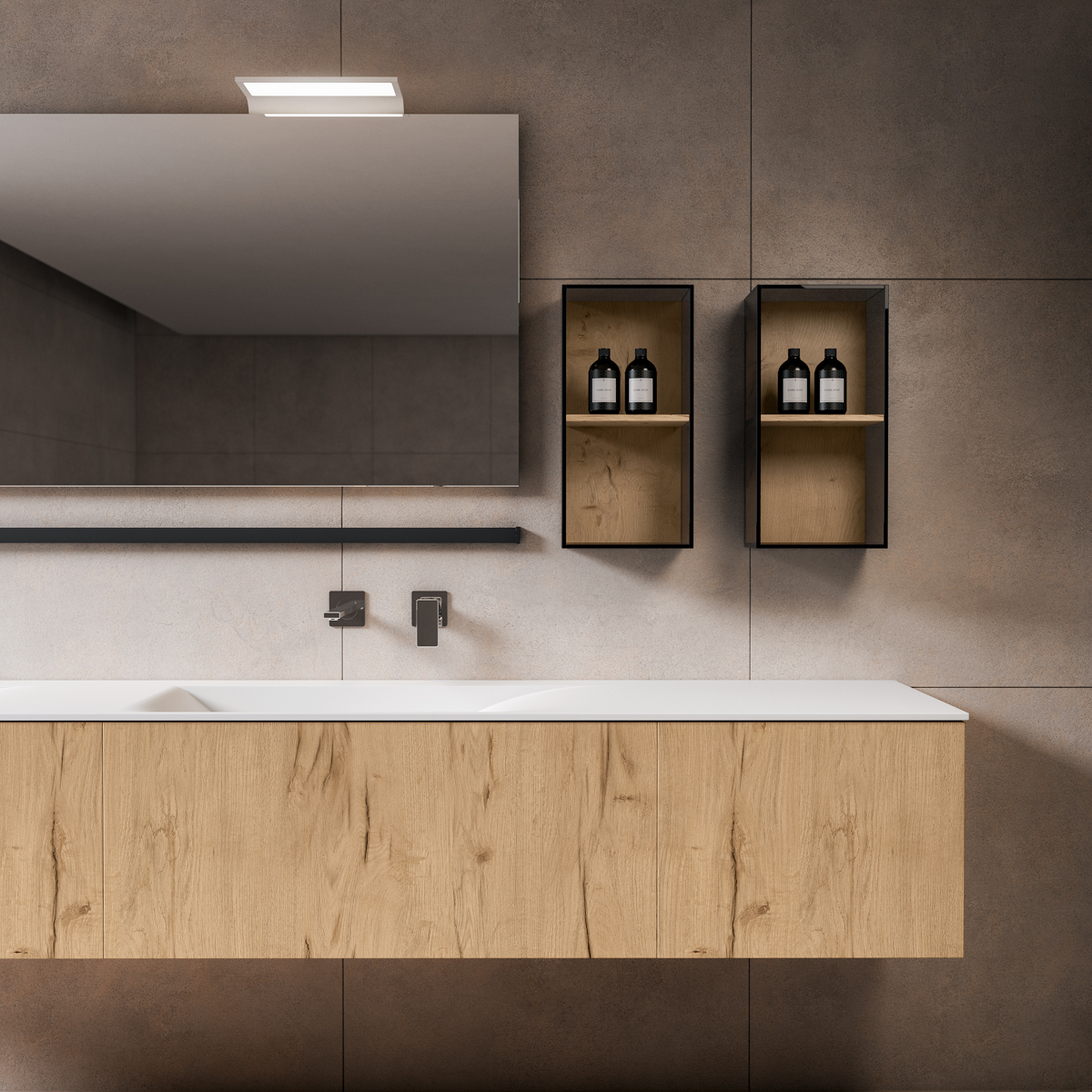 BMT Bagni XFly — meuble salle de bain modulable finitions précieuses, Biarritz