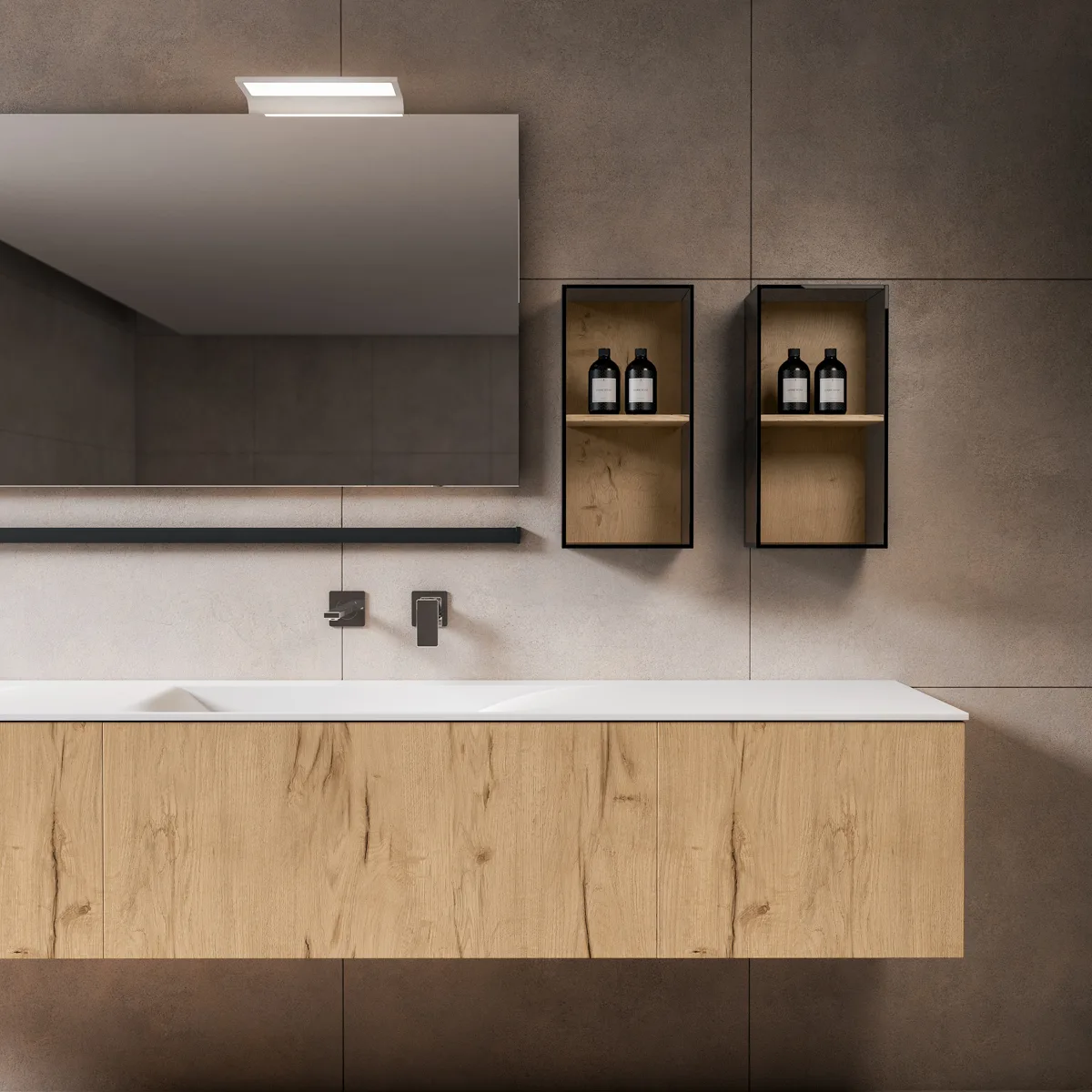 BMT Bagni XFly — meuble salle de bains modulable finitions précieuses, Biarritz
