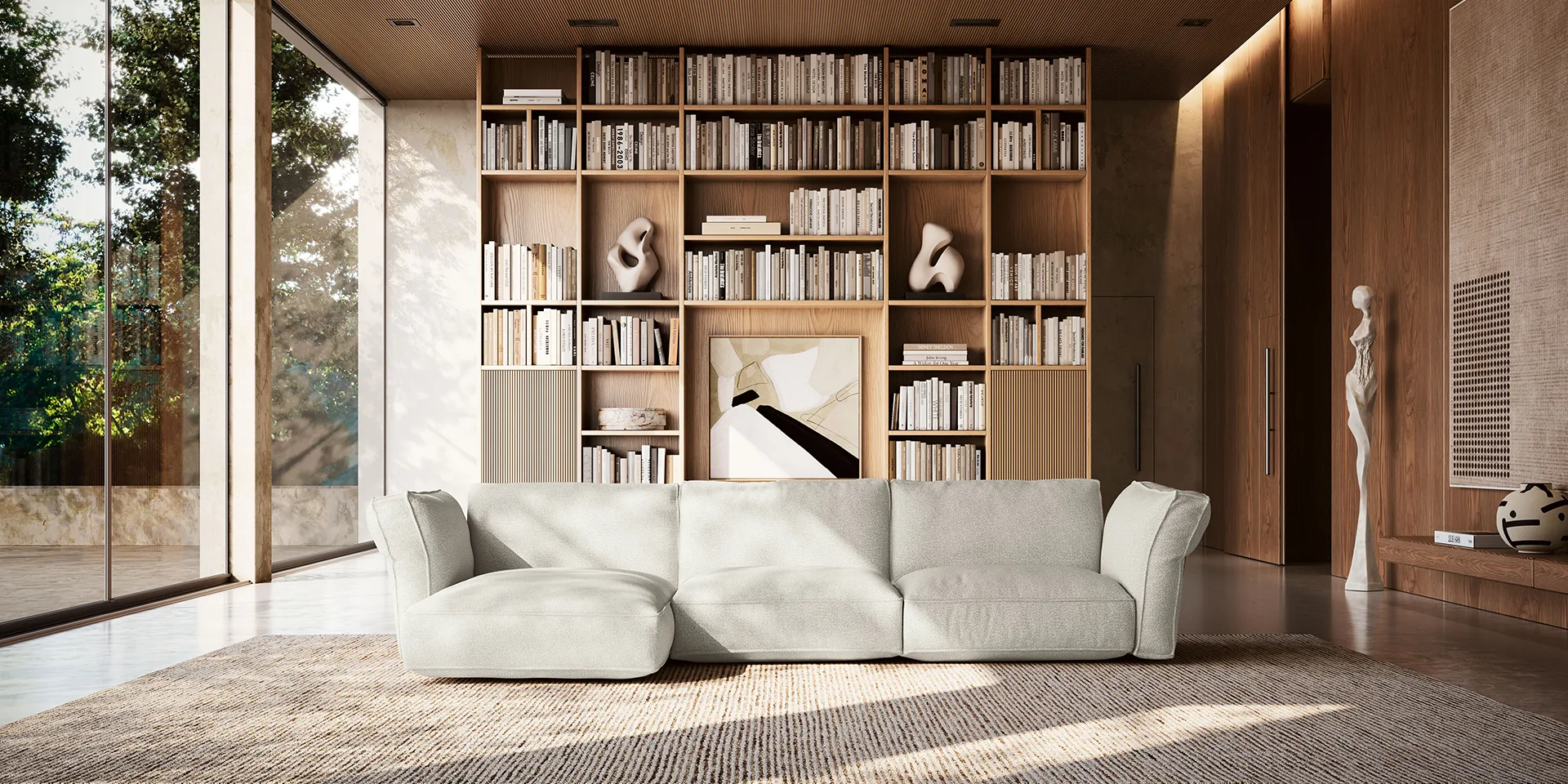 Salon et canapé design italien sur mesure à Biarritz