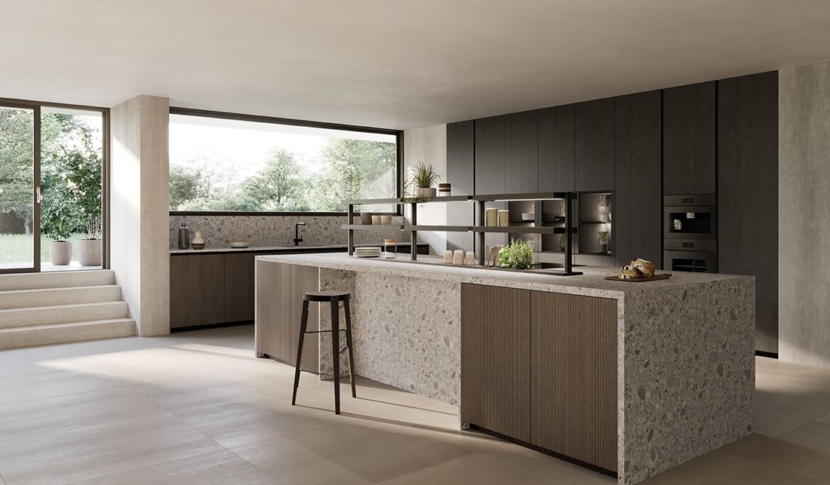 Meuble de cuisine italienne